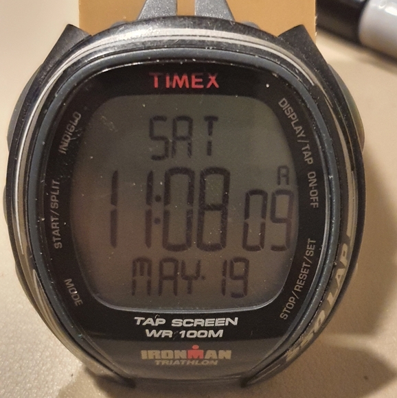 Timex Other - Timex Ironman Sleek 250 Lap Tap Screen Digital Alarm Chrono Men's Watch